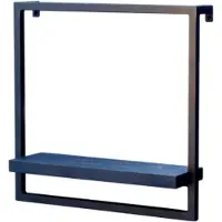 Moods Wandrek zwart mangohout met zwart poedercoated staal S