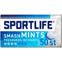 Sportlife 3x Kauwgom Smashmint 50 stuks