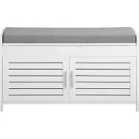 SoBuy Opbergbank met kussen 90x33x80 cm