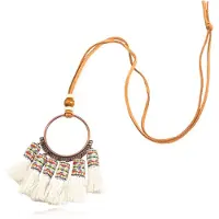 Deja Jewels Deja Boho Tassel Ketting - Wit
