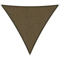 Shadow Comfort driehoek 5x5x5m Japanese Brown met bevestigingsset