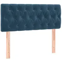 vidaXL Hoofdbord 100x7x78/88 cm fluweel donkerblauw