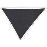 Shadow Comfort driehoek 5x5,5x6m Carbon Black met Bevestigingsset