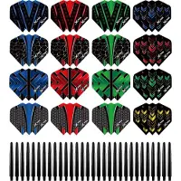 Xqmax Dart Flights en Dart Shafts - Multipack - 26 Sets - 78 Stuks - Extra Stevig - Darts Flights - Darts Shafts - Cadeau