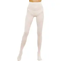 Giulia Panty - Samba 40 - Opaque - Microvezel - 3D - Extreem zacht - Dikke Panty - 40 Den - Large - Ivory