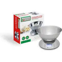 Magnani - Keukenweegschaal RVS met kom - Zilver