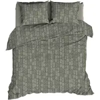 Romanette Dekbedovertrek Barley Nordic Green Katoen-260 x 200 / 220 cm | Extra Breed