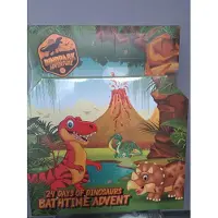 Accentra adventskalender kinderen - advents kalender dinosaurus - geschenk set kinderen - douche gel - badfizzer - badschuim - badparels