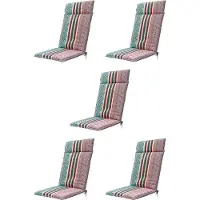 Madison - Tuinkussen - Hoge Rug - 5st - Hillow pastel - 120x50 - Blauw