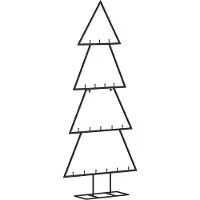 vidaXL Kerstdecoratie kerstboom 90 cm metaal zwart