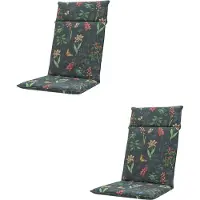 Madison - Tuinkussen - Hoge Rug - 2 st. - Clea grey - 120x50cm - Grijs