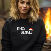B&C Foute kersttrui- Kerst bengel- zwarte dames sweater- Maat M