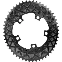 AbsoluteBLACK 2x For Sram 110 Bcd Oval Chainring Zwart 52t
