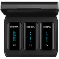 Boya BY-XM6-S2 Wireless Microphone 2.4 Ghz 2x transmitter