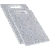 Gerimport Keuken snijplanken - set 2x - Grijs - Kunststof - 24x34/20x30 cm - Snijplanken