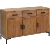 vidaXL Dressoir 110x35x70 cm massief grenenhout bruin