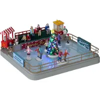 Lemax Vail Village Kerstdorpminiatuur Outdoor Skating Rink (ijsbaan) 27,9 X 31 X 14 Cm