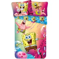 Jerry Fabrics SpongeBob Dekbedovertrek Fun - Eenpersoons - 140 x 200 cm - Multi