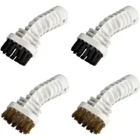 AENO ASMSB1 voor SM1 - Stoomreiniger accessoire, Plastic schraperborstel + Metalen schraperborstel - Set van 4 stuks