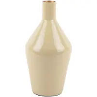 PT Living Vaas Ivy Bottle Cone Iron Enamel Latte Brown