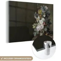 MuchoWow Glasschilderij 180x120 cm - Schilderij acrylglas - Bloemen - Eelke Jelles Eelkema - Oude meesters - Foto op glas - Schilderijen