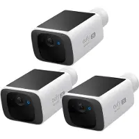 Eufy security S220 SoloCam trio-bundel - Beveiligings camera met zonnepaneel - Laadt automatisch op - Nachtzicht