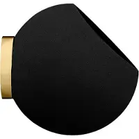 AYTM Globe Muur Bloempot Black | Gold | Ø17 cm