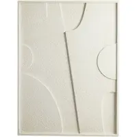 Light & Living Wandornament 80x8x60 cm COLINO hout crème (Beige, 60x80cm)