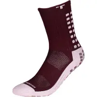 TruSox Gripsokken Mid Calf Cushion Bordeauxrood