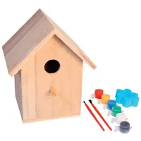 Kinlys Vogelhuisje Mezenkastje Senna (incl. verfsetje)- Nestkastje - - Houtkleur - 17950