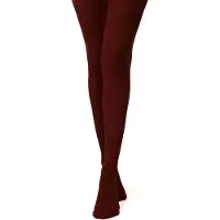 Giulia Panty - Samba 40 - Opaque - Microvezel - 3D - Extreem zacht - Dikke Panty - 40 Den - Medium - Marsala (Bordeaux rood)