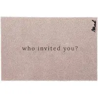 Mad About Mats - Andy - Who invited you - deurmat - schoonloop/scraper - wasbaar - 50x75cm