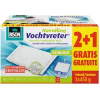 Bison 2x Vochtvreter Navulzak Geurloos Promopack 3 x 450 gr