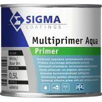 Sigma Multiprimer Aqua | Grondverf Binnen & Buiten 500 ML - Wit