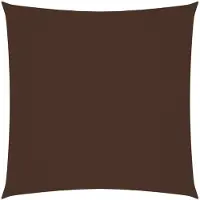 vidaXL Zonnescherm vierkant 3,6x3,6 m oxford stof bruin