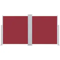 vidaXL Windscherm uittrekbaar 160x600 cm rood