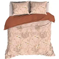 Satin d'or Dekbedovertrek Naoki Copper Satijn-260 x 200 / 220 cm | Extra Breed