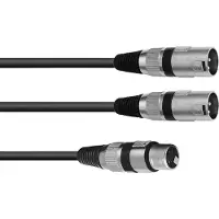 Omnitronic 30225203 XLR Adapterkabel [1x XLR-Buchse 3 polig