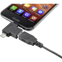 Renkforce USB 3.2 Gen 1 (USB 3.0) Adapter [1x USB-C stekker, Micro-USB 2.0 B stekker - 1x USB 3.2 Gen 2 bus A (USB 3.1)