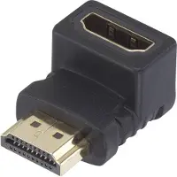 Speaka Professional SpeaKa HDMI Adapter Stecker auf Buchse nach oben gewinkelt 90°