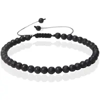Memphis No.1 Armband - 4mm Lava Stone