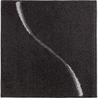 Casilin WC-mat Antislip Carve - 60x60cm - Vierkante Badmat - Waterabsorberend - Wasbaar en Sneldrogend - Acryl - Grey
