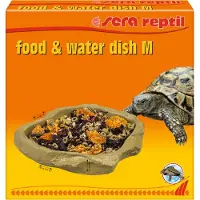 Sera Reptile - Voeder­ en drinkschaal voor reptielen en amfibieën - M - 19 x 2.5 x 17 cm