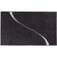 Casilin Badmat Antislip 60x100cm Carve - Waterabsorberende Badkamermat - Wasbaar en Sneldrogend - Voor Douche en Bad - Hoogpolig - Acryl - Rechthoek - Grey