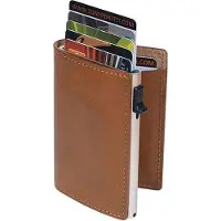 Tony Perotti Furbo Leren RIFD Basic Pasjeshouder met bankbiljetvak (zonder kleingeldvak) - Honing