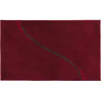 Casilin Badmat Antislip 70x120cm Carve - Waterabsorberende Badkamermat - Wasbaar en Sneldrogend - Voor Douche en Bad - Hoogpolig - Acryl - Rechthoek - Red