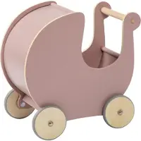 Sebra Puppenwagen - Holz - Blossom Pink - - One Size - Puppenwagen