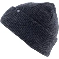 ALTIDUDE HERMIT Dark Grey Unisex, klassieke geribde gebreide muts, normale pasvorm, manchetten, dubbele laag, Buitenkant: 80% scheerwol (lamswol) / 20% polyamide // Voering: 100% scheerwol (merino)