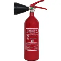 Flameline co2 brandblusser 2 kilo - geleverd met keuring en wandbeugel - A-kwaliteit