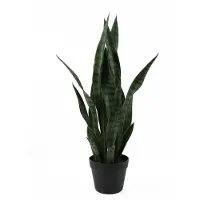 Present Time - Kunstplant Sansevieria - Donkergroen